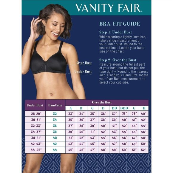 Vanity Fair Women's Beyond Comfort Full Figure Wirefree Bra - Picture 3 of 6